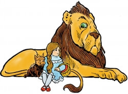 Dorothy, Lion and Toto